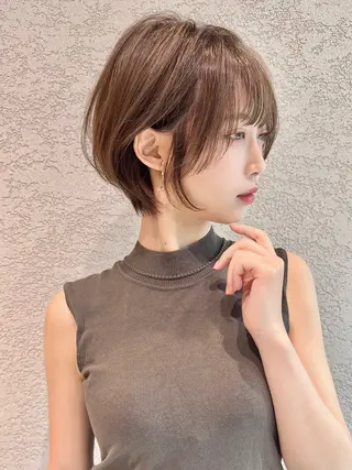 ショート カラー 縮毛矯正✨🫧 レイヤー川村利幸のヘアスタイル