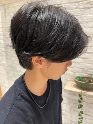 ショート パーマ EARTH  紫竹山 🦋本間未来🦋のヘアスタイル