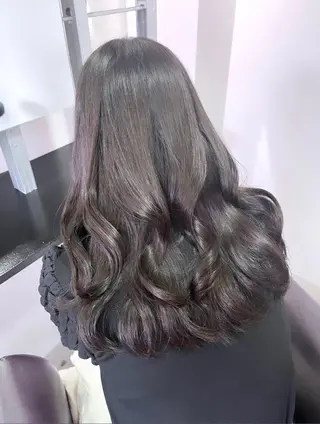ロング カラー こまつ まりやのヘアスタイル