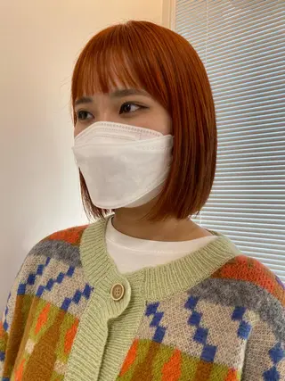 ミディアム カラー 砂原 ひよりのヘアスタイル