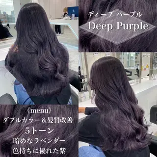 ロング カラー ［銀座］淡色 ラベンダー🫧大村のヘアスタイル