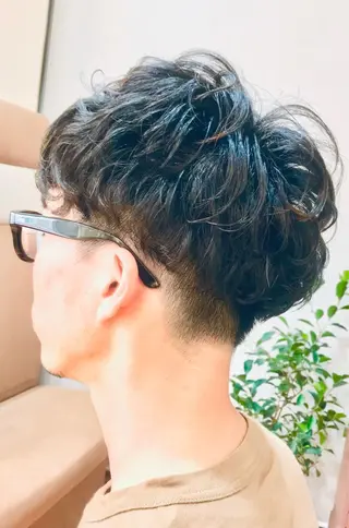 ショート パーマ メンズ 大野 あさみのヘアスタイル
