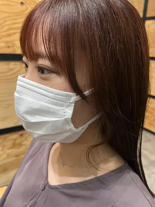 ミディアム カラー パーマ ヘアアレンジ メンズ キッズ ネイル マツエク・マツパ アイブロウ 久木原 ゆりのヘアスタイル