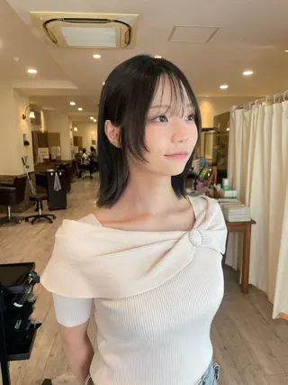 ミディアム カラー ✨レイヤーお任せ✨ 林有里子のヘアスタイル