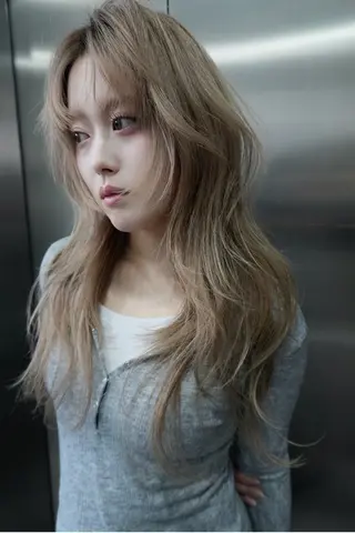 ロング ハッシュレイヤー ༊*·˚ リナのヘアスタイル