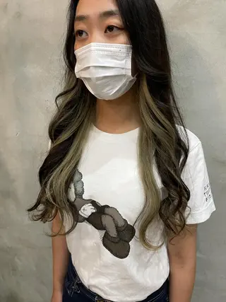 ロング カラー 【ピンク/韓国ヘア/ ヘアセット】亜海のヘアスタイル