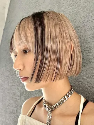 ショート ARCANAブリーチ ダブルカラー🌟原宿のヘアスタイル