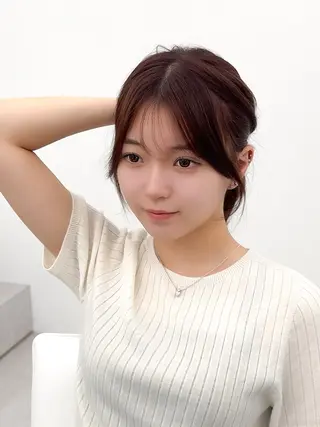 ミディアム カラー ヘアアレンジ 顔周り&ミディアム 特化/池袋/kokiのヘアスタイル
