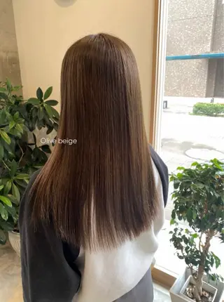 ロング 髪質改善/美髪矯正/ つやカラー楓のヘアスタイル