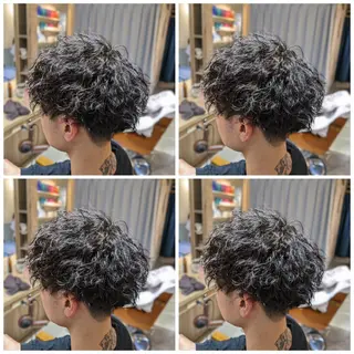 ショート パーマ メンズ 👑錦糸町/毛流れ パーマ特化/NORIのヘアスタイル