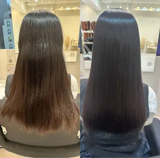セミロング Emuest心斎橋 SAKIのヘアスタイル