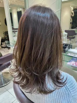 セミロング NOON    hair make+happy time所属・🌟NOON🌟 野崎謙吾のヘアスタイル