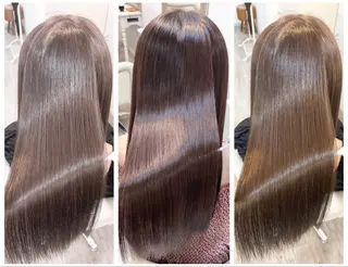 ロング カラー 髪質改善で 憧れの潤艶美髪にのヘアスタイル