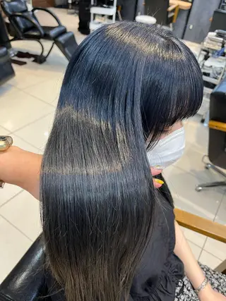 セミロング カラー ヘアアレンジ メンズ マツエク・マツパ アイブロウ 透明感カラー🤎 ゆりのヘアスタイル