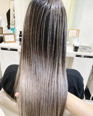 ロング カラー ＡＳＨ大宮/ブリーチ 髪質改善/カラーのヘアスタイル