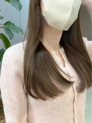 ロング カラー 谷町/Le'a /竹原しおなのヘアスタイル