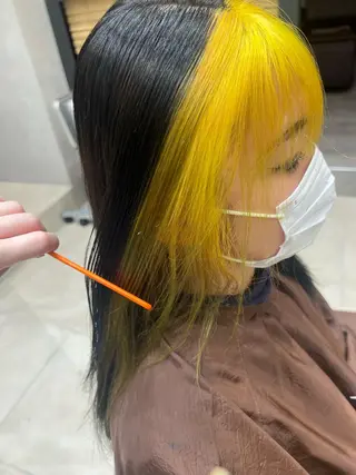 セミロング カラー 🦋店長🦋 ほんさわ みずきのヘアスタイル