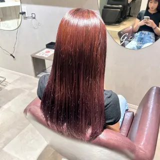 セミロング 韓国メンズ特化 パーマSatskiのヘアスタイル