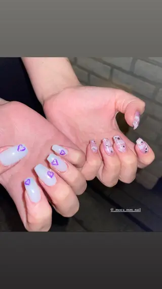 ネイル ˚✧⁺⭐︎༚moca miyuu⁎⁺˳✧༚のネイルデザイン