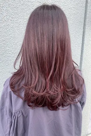 カラー 韓国レイヤーカット✨ 縮毛矯正　原田 優作のヘアスタイル