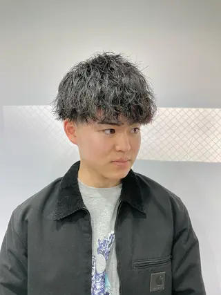 ショート パーマ メンズ 💈メンズパーマ💈 ナカザワ リョウのヘアスタイル