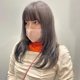 セミロング カラー 𖧷 ⁺. 大人ヘア Yui 𓂃𓈒𓏸のヘアスタイル