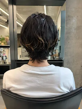 ショート カラー パーマ メンズ 🌈前田 潤 /ショート/レイヤーのヘアスタイル