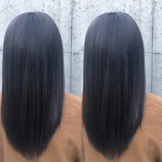 ロング カラー パーマ ヘアアレンジ メンズ キッズ ネイル マツエク・マツパ 💟Chloe原宿店 🩶ハイトーンのヘアスタイル