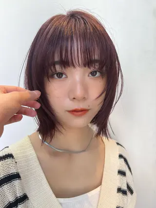 ショート カラー 阿久津真衣 似合わせカットのヘアスタイル