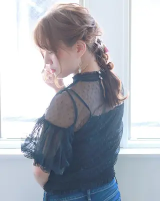 ロング ヘアアレンジ 柳澤 興輝のヘアスタイル