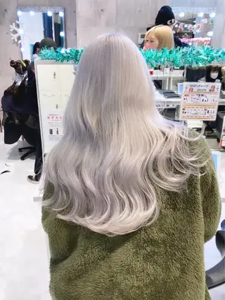 ロング カラー 🤍ムラ修正ブリーチ 🤍原宿/YUUのヘアスタイル
