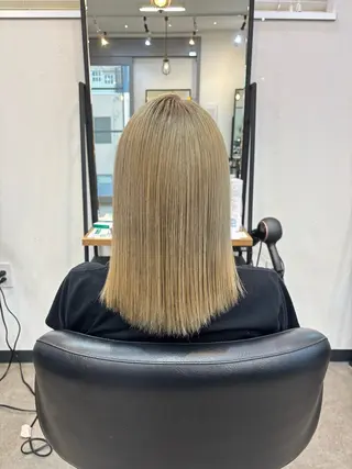 ミディアム カラー DEST ゆりかのヘアスタイル