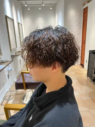 ショート パーマ メンズ 🥀韓国ヘア🥀 宮津真菜のヘアスタイル
