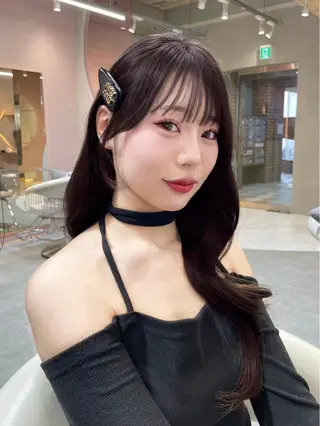 ロング 大宮‎🩵縮毛矯正 レイヤー　佐藤和のヘアスタイル