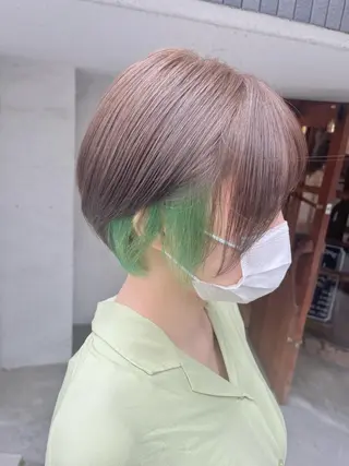 ショート カラー 透明感カラー/ ブリーチ無し/RYOのヘアスタイル