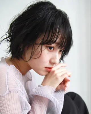 ショート 🩵縮毛矯正 髪質 改善 美髪🩵のヘアスタイル