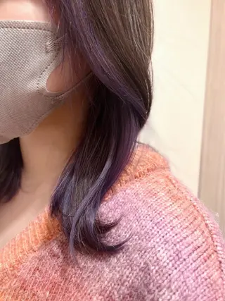 カラー 関 唯花のヘアスタイル