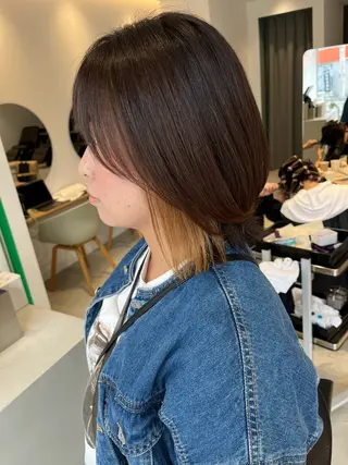 ミディアム 高橋 柊和のヘアスタイル