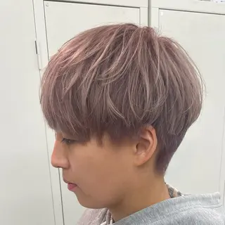 メンズ メンズパーマ🔵 ブリーチ✨原田慎也のヘアスタイル
