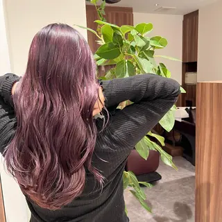 ロング カラー ヘアアレンジ 小白井 由美のヘアスタイル