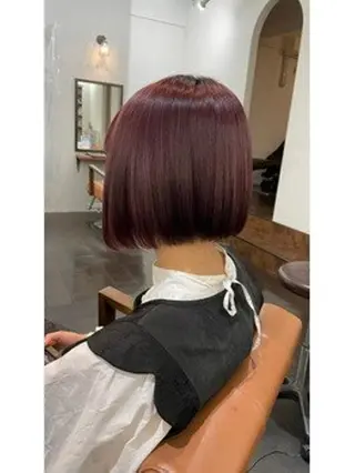 ショート カラー パーマ ヘアアレンジ 【ヘアケア特化型】 newi天王寺のヘアスタイル