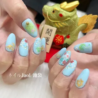 セミロング ネイルJaol 池袋のネイルデザイン