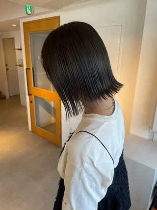 ショート カラー ヘアアレンジ 【韓国ヘア/透明感 カラー】makotoのヘアスタイル