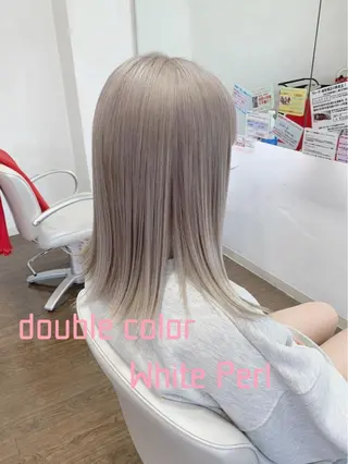 ミディアム カラー GLAD 萩原のヘアスタイル