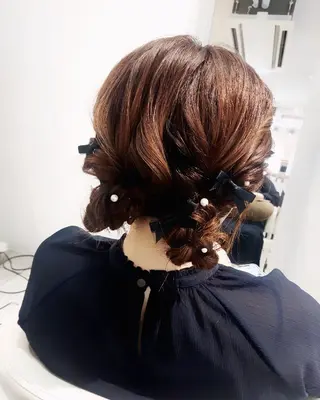 ヘアアレンジ セミロング 樋口 千尋のヘアスタイル