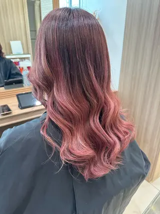 ロング カラー 島袋 ナオユキのヘアスタイル