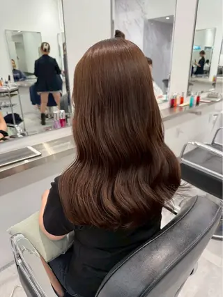 セミロング カラー Parve Mix 森 美遥🇰🇷🩶のヘアスタイル