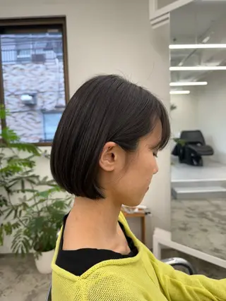 ショート ボブショート/岩崎 明生のヘアスタイル