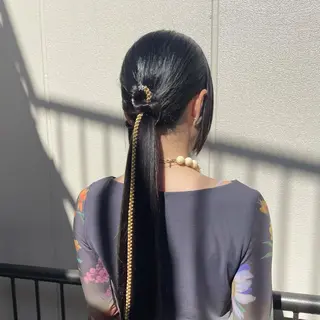 ロング カラー ヘアアレンジ 髪質改善カラー/ボブ 🌻Mutsumiのヘアスタイル