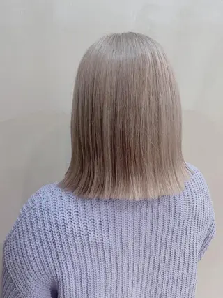 ミディアム カラー 堤 麻衣子のヘアスタイル